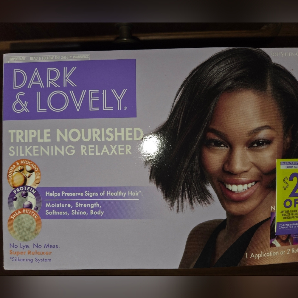 Dark and Lovely Triple Nourished Silkening Relaxer